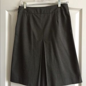 Zara Gray Midi Skirt with Center Front Pleat